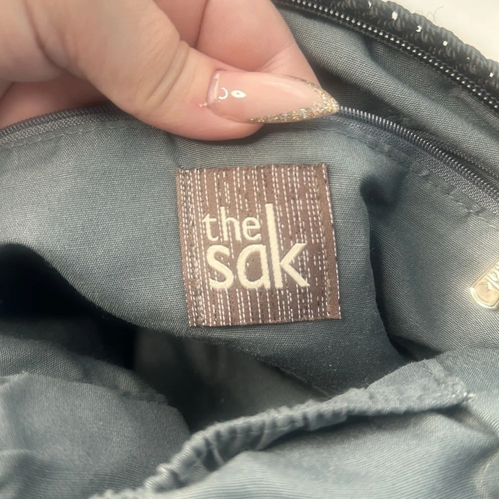 THE SAK  Lucca Black Crochet Leather